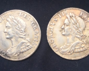 Giorgio 11 *1735 / 1740* Fourpence Groat - Monete britanniche / Riconiazione