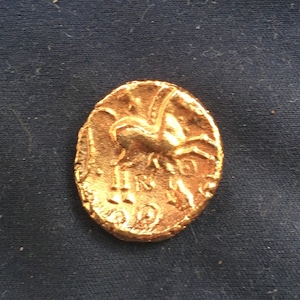 Celtic *20 BC _ 10 AD* Tasciovanus  Stater - Gold Plated - Iron Age / Old English Coins
