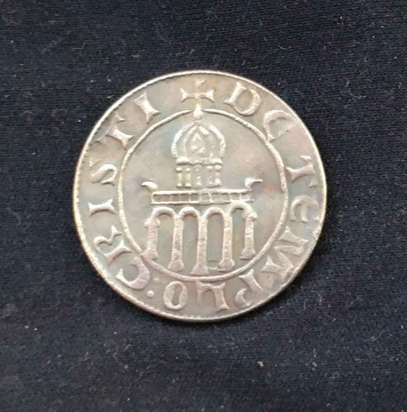 Knights Templar - 1186 Templo De Christi Münze / Freimaurer Medaille Bild 2
