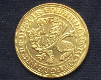 Super Edward 111 *1344* Gold Leopard Florin - Tower Mint / Gold Effect / British Coins