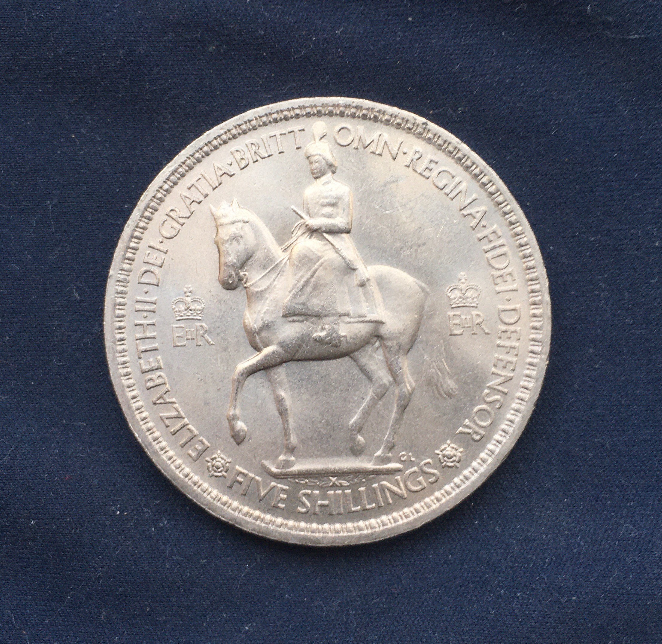 エリザベス11世 *1953* 戴冠式用王冠 - 5シリング / 英国硬貨 - Etsy 日本