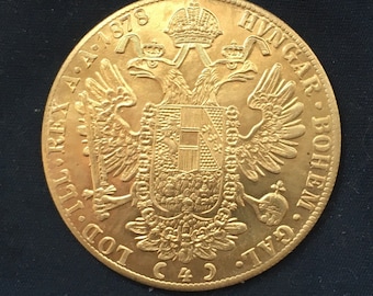 Avstriae Imperator *1878* 4 Dukat - Gold Effekt / Österreich Münzen