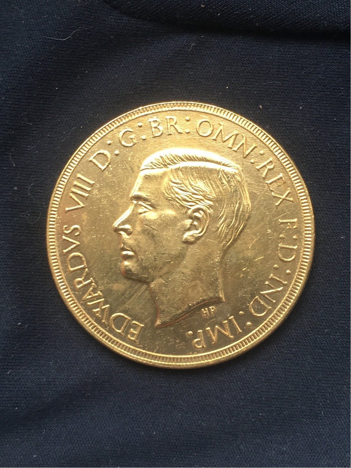 Historical Edward V111 1937 Commemorative Coin Gold Plated historical-edward-v111-1937-commemorative-coin-gold-plated