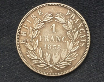 フランス　フラン　　約3.8kg 硬貨　まとめ 1856年フランス帝国硬貨 - Etsy 日本