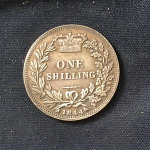 Victoria *1844* Shilling - Young Head - British Coins