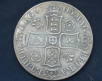 Queen Anne 1706 Crown - Old British Coins