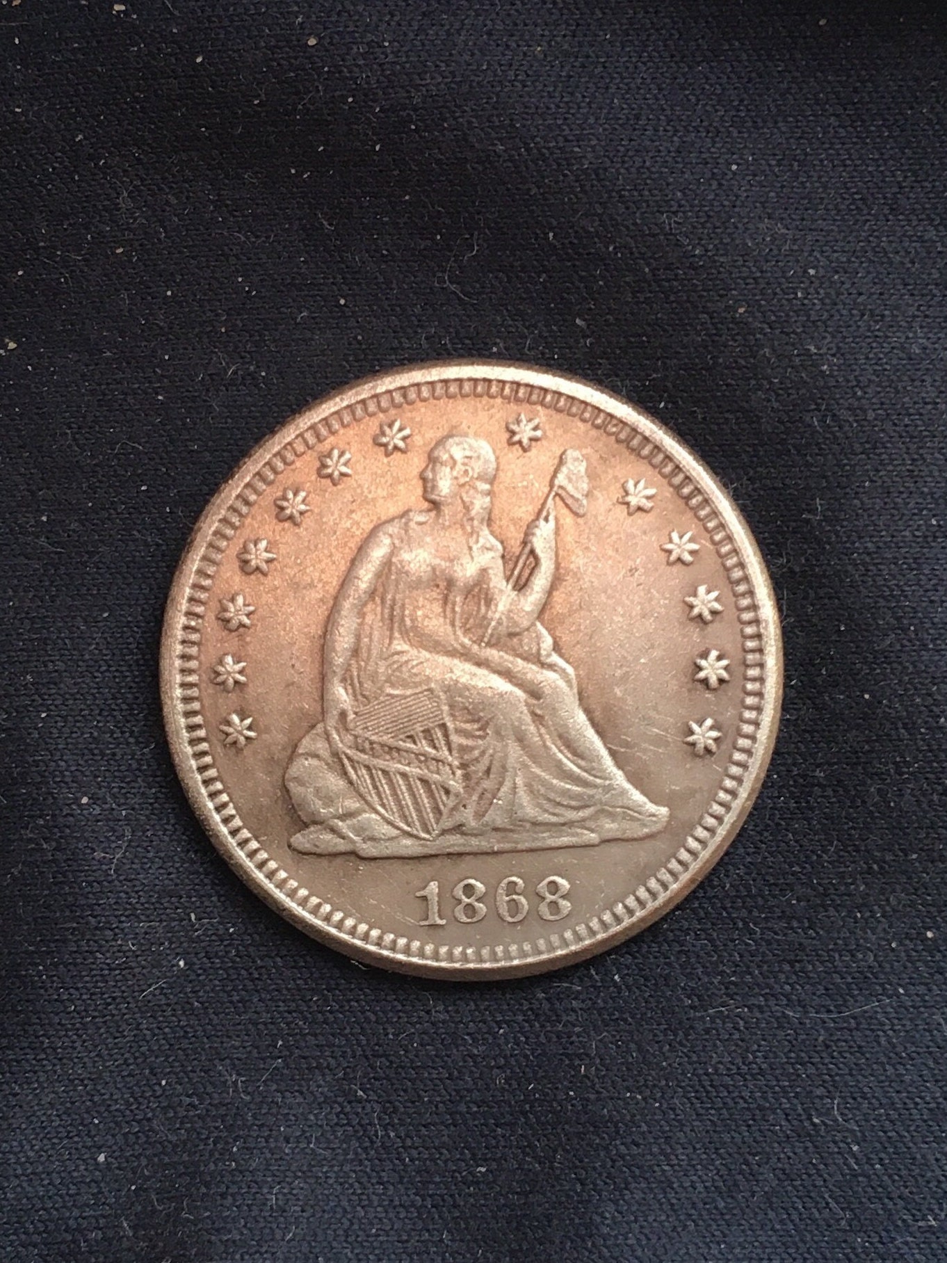 USAリバティクオーターDOLLAR☆1990年D☆ジェファーソン25セント美品 USAリバティクオーターDOLLAR 1990年D ジェファーソン25セント美