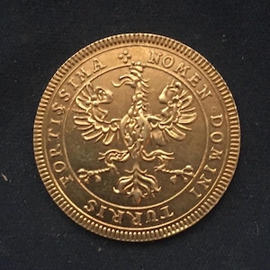Charles V11 *1742* 1 Ducat - Coronation Coin / Gold Effect / German Coins