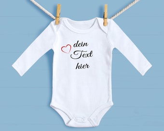 personalisierter Baby Body – jeder Body ein Unikat – Bioqualität - Langarm - Kurzarm - Träger