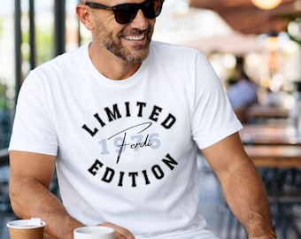Regalos para el 50 cumpleaños de un hombre: camiseta de hombre para un cumpleaños importante, camiseta de cumpleaños personalizada, idea de regalo para hombres – 40 60