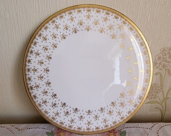 RARE Vintage Spode 'Fleur De Lys Gold' Gateaux / Cake Platter