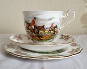 Vintage Royal Albert 39 Traditional British Songs - John Peel 39 Tea trio