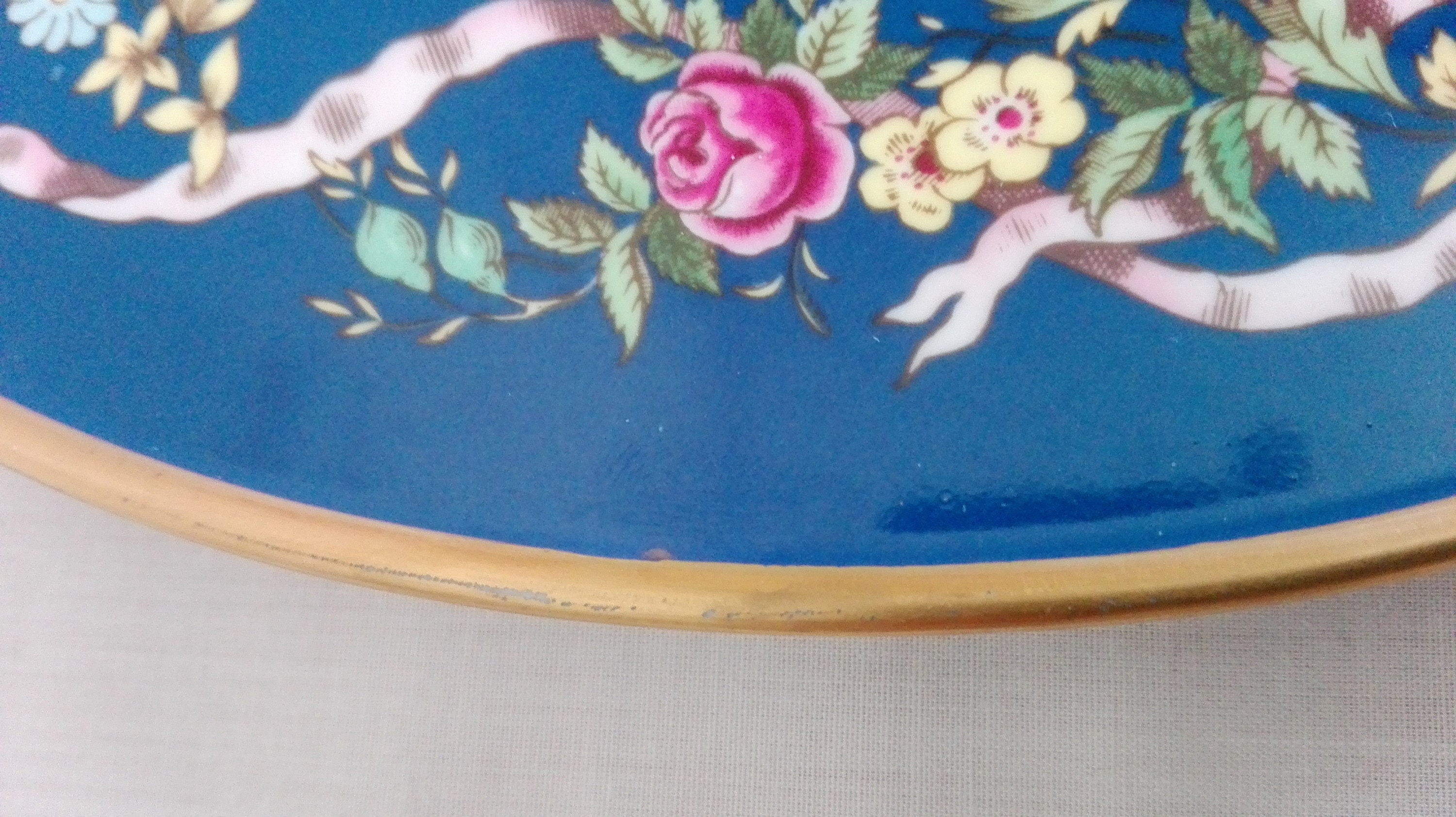 RARE Vintage Spode 'ribbons and Roses' Cake / Gateaux Etsy