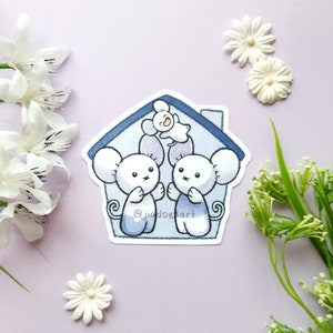 PKMN Maushold Waterproof Sticker, Cute Laptop Decal, Cute Water Bottle Sticker, Cute Journal Sticker