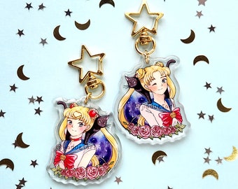 Magical Girl Doppelseitige Acrylanhänger mit Epoxy