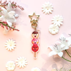Animal Friends Dango Double-Sided Acrylic Charm Keychain