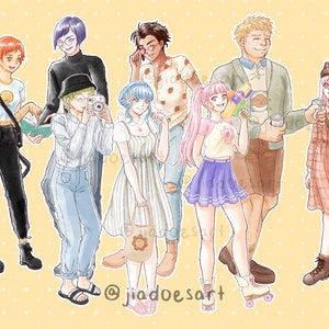 FE Golden Deer Modern AU Outfits 5x7 Print