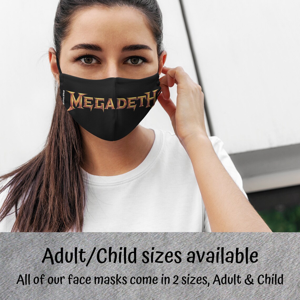 Vic Rattlehead Face Mask Megadeth Rock Metal 3Layer With Etsy