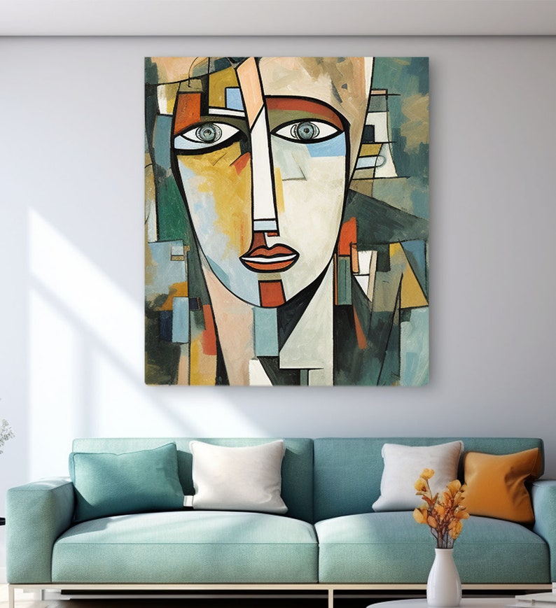 Abstract Painting | Cubism | Cubist Futurism | PRINTABLE Digital | 2/6 ...