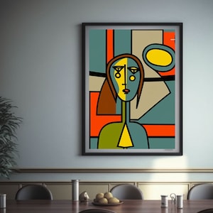 Abstract Painting | Cubism | Cubist futurism | PRINTABLE Digital | 1/6