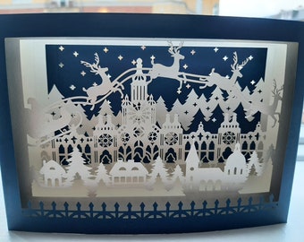 Carte popup de Noël, fait main