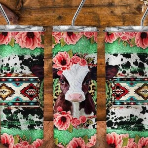 Cow tumbler, calf tumbler, gift idea, girl gift, gift for girl, Christmas gift, sublimation tumbler, Western tumbler, cute tumbler