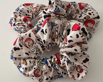 Handmade Disney themed set of 3 Hair Scrunchies - Disney Pixar Toy Story Jessie