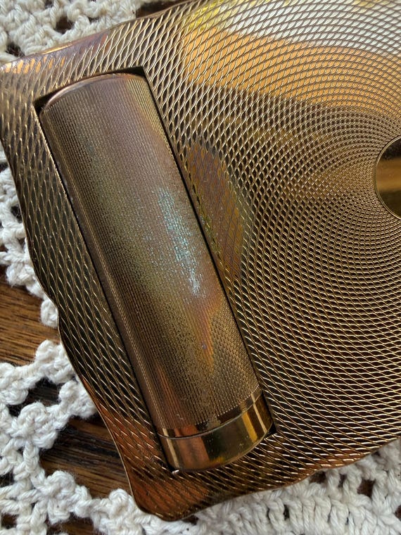 Vintage rectangular Stratton Compact made in Engl… - image 13