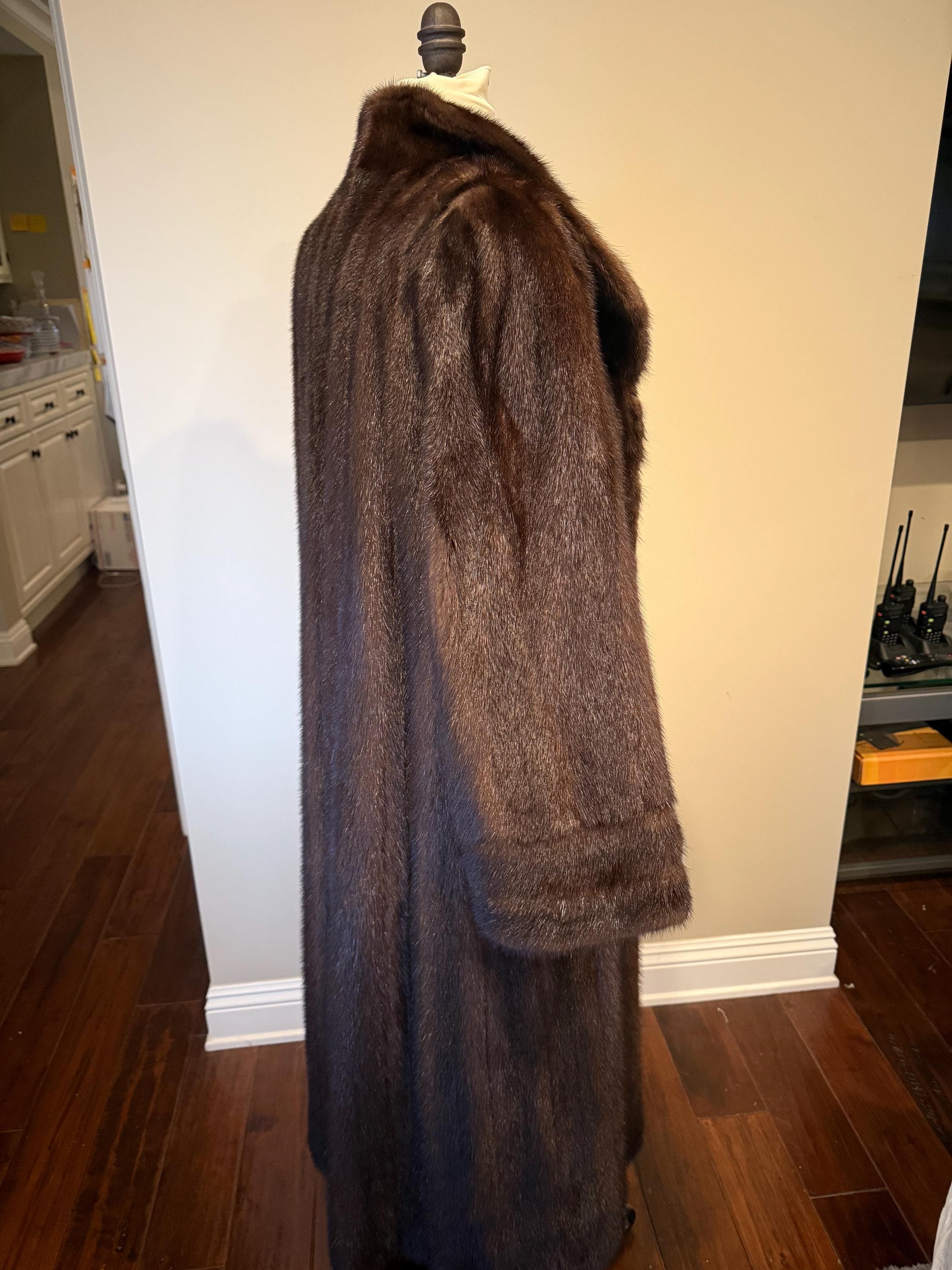 Reichbind Furs Vintage Full Length Mink Fur Coat, West German Finest - Etsy
