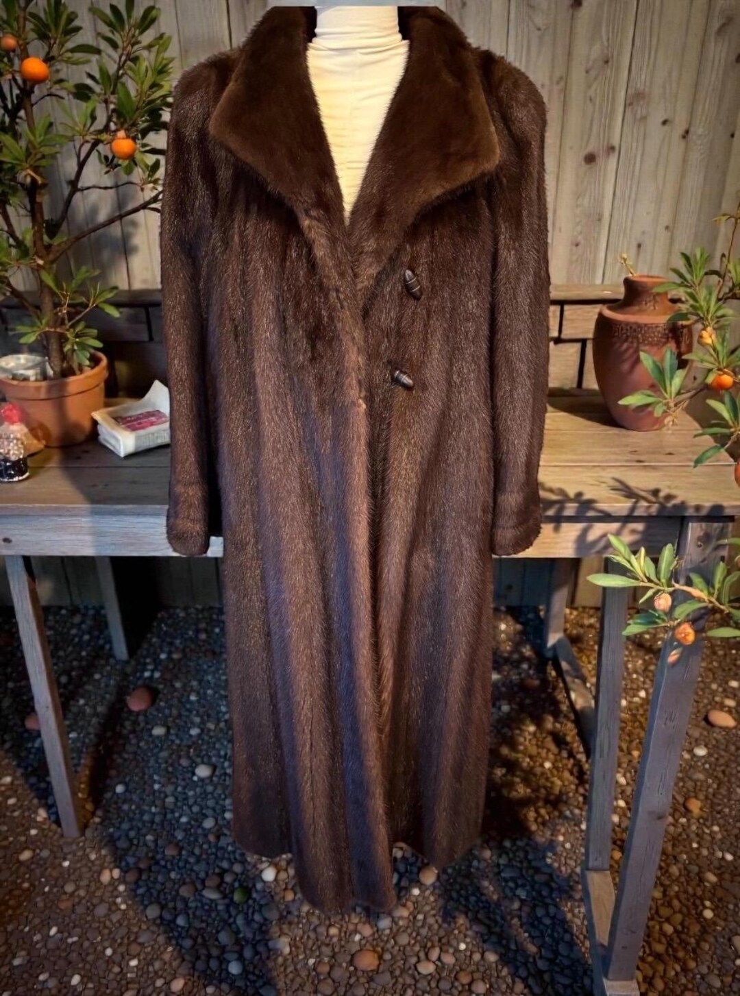 Reichbind Furs Vintage Full Length Mink Fur Coat, West German Finest - Etsy