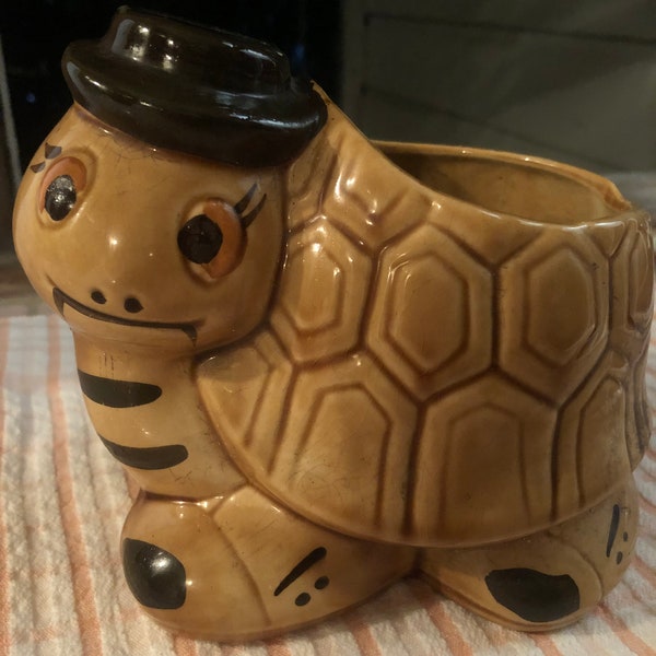 Large Turtle Planter Pot Etsy