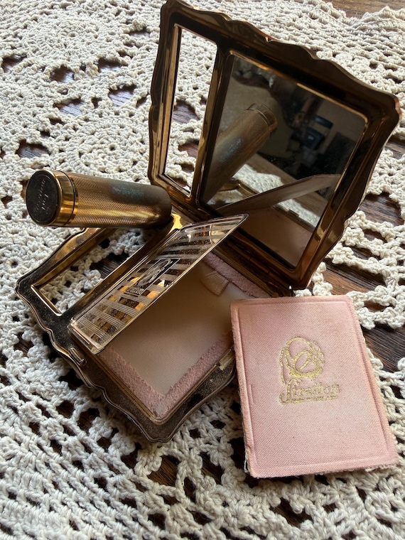 Vintage rectangular Stratton Compact made in Engl… - image 7