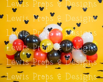 Mickey Mouse Kuchen zerschlagen Fotografie digitaler Hintergrund