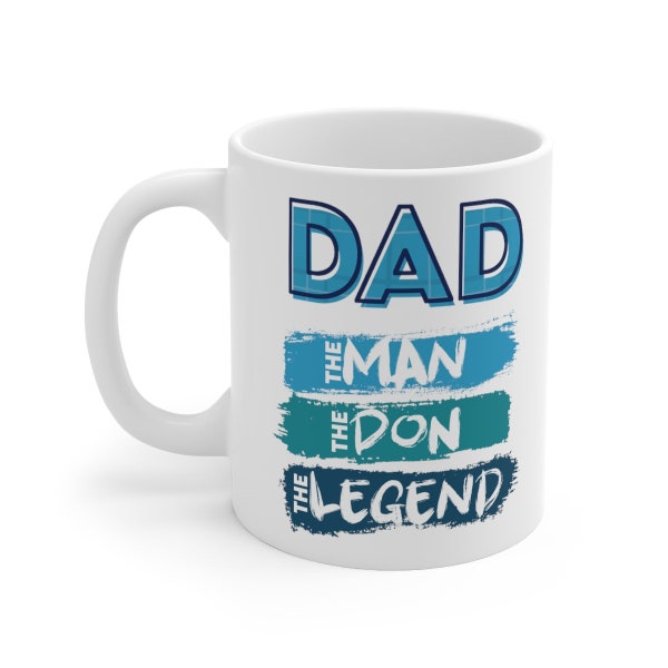 Dad: The Man, Don, Legend Mug | South Indian Dad Mug, Father's Day Gift Idea, Dad Birthday Mug, Indian Gift for Dad, Indian Best Dad Mug