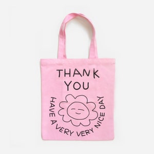 Pink Tote Bag