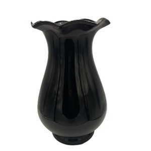 Cambridge Amethyst Purple Vase | Flair and Crimped | 9 1/2&quot; | Vintage