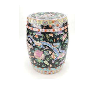 Chinese Famille Rose QING DYNASTY Garden Stool | Antique