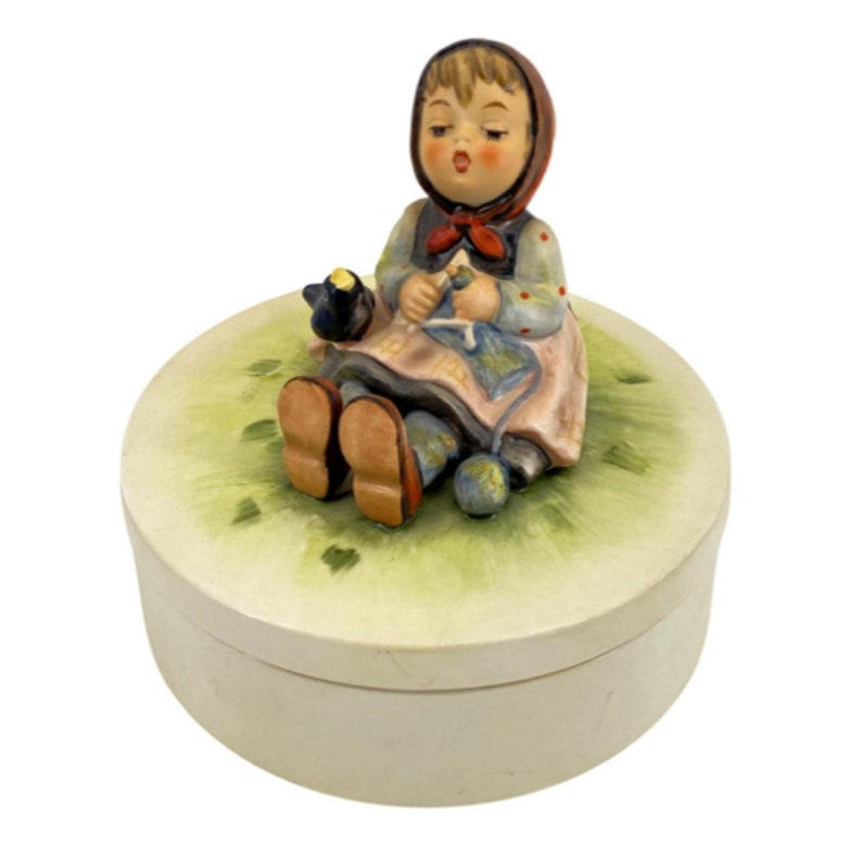 Hummel III 69 Happy Pastime Round Candy Dish With Lid Mark 3 New Style