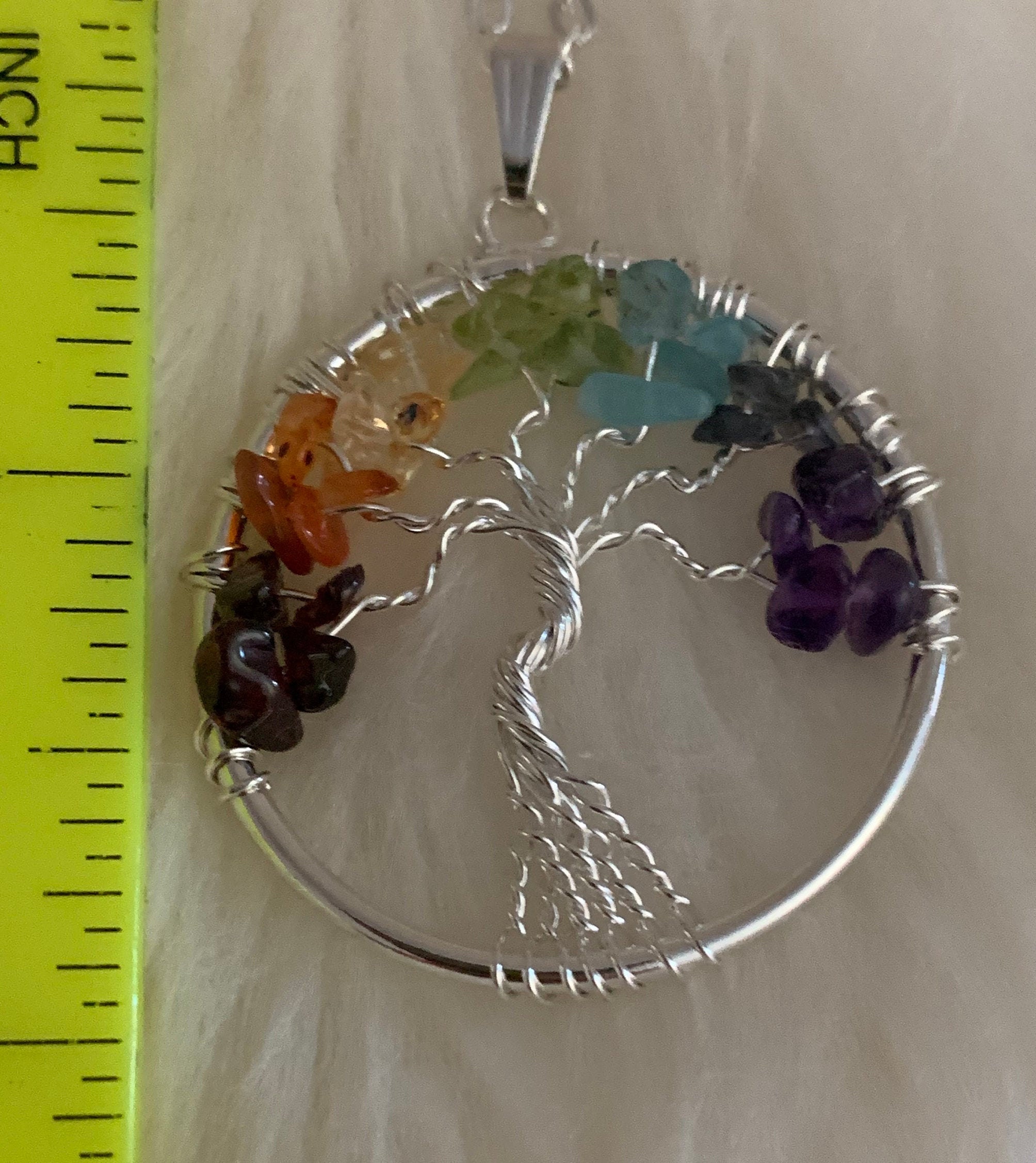 Chakra Tree of Life Pendant or Charm - Etsy