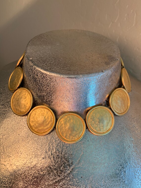 Vintage Brushed Gold Choker