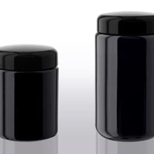 Violet Glass Screw Top Jar