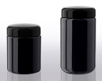 Violet Glass Screw Top Jar