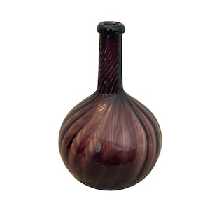 Purple Glass Swirl Vase | Vintage