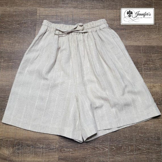 Express Tan High Waisted Elastic Drawstring Strip… - image 1