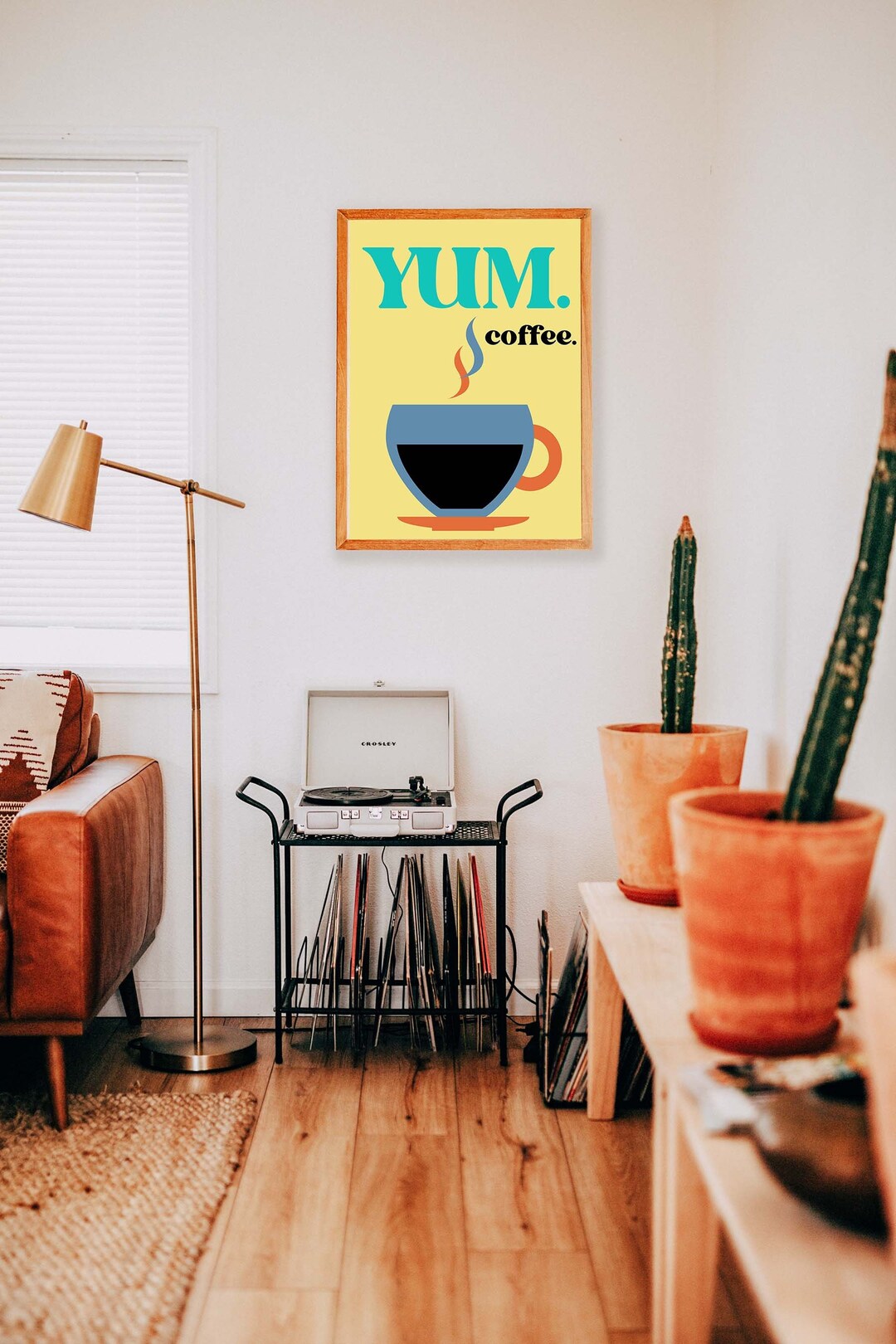 Coffee Wall Art, Yum Coffee, Kitchen Wall Decor, Poster for Office and