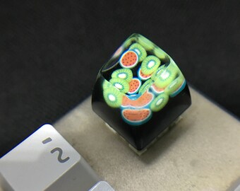 cherry mx R1 esc keycap handmade resin keycap craftsman keycap SA keyboard height can be customized personalized keycap watermelon keycaps
