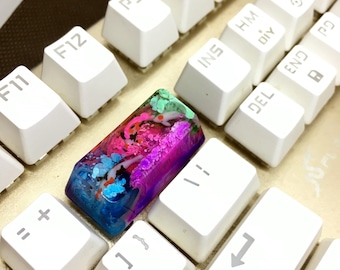 Resin keycaps Personalized keycaps Custom handmade keycaps Suitable for backspace keys Koi keycaps translucent  sa OEM keyboard 2.0u