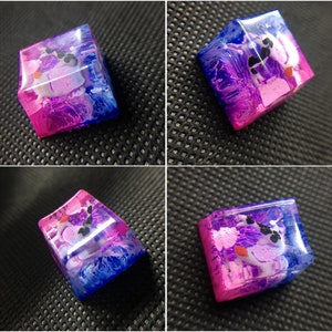 NEW keycap spacebar Keycap Pink Keycap Handmade Resin Keycap Artisan carp Keycaps Gift for boy OEM for Cherry MX Keyboard R4(1u)