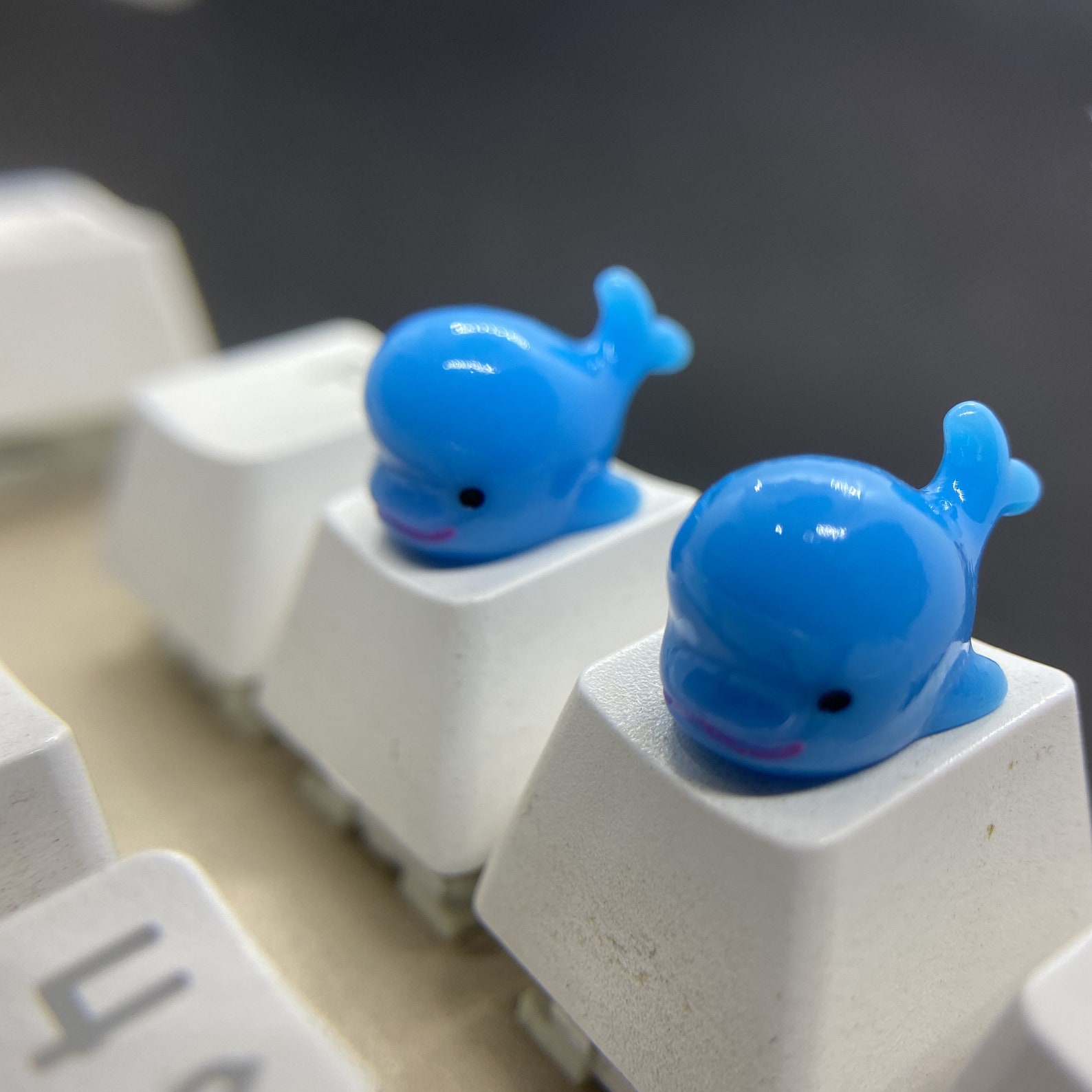 Cute blue whale keycaps of Cherry MX mechanical keyboard Etsy