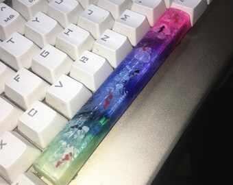 NEW keycap Handmade Resin Keycap Artisan carp Keycaps Gift for boy OEM for Cherry MX Keyboard Space bar keycaps Koi Key Cap set